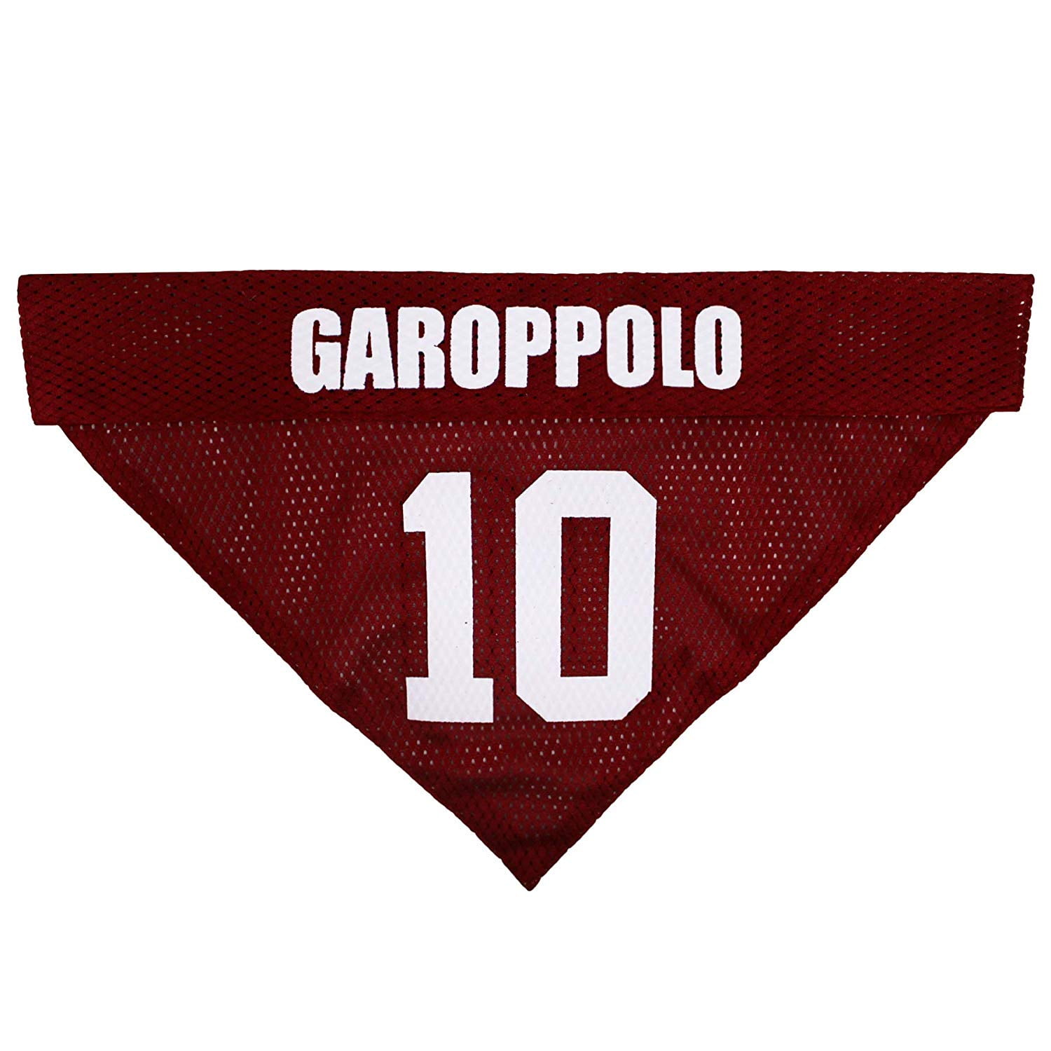 Pets First NFLPA Jimmy Garoppolo Reversible Bandana - Licensed available 8 Team Players 2 sizes