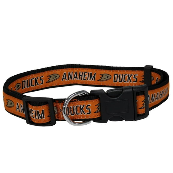 Pets First NHL Anaheim Ducks Cat and Dog Collar - Heavy-Duty, Durable & Adjustable Collar, Medium