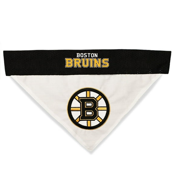 Pets First NHL Boston Bruins Bandana! NEW Reversible Pet Bandana - 2 sided Premium Bandanna