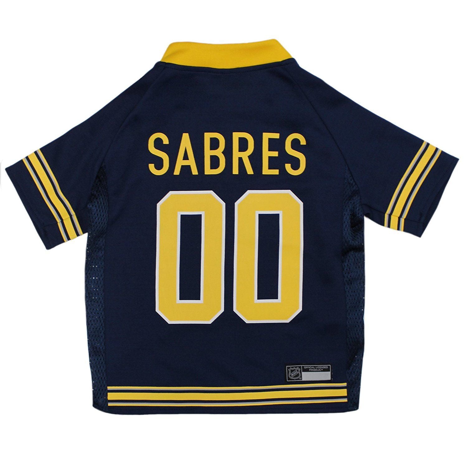 Pets First NHL Buffalo Sabres Mesh Jersey, Blue, X-Small