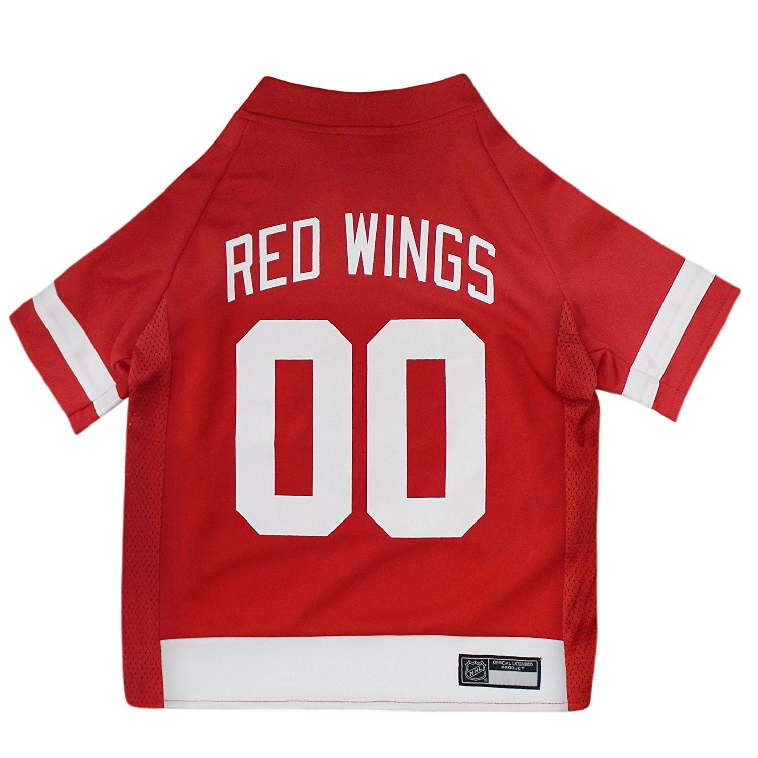 Pets First NHL Detroit Red Wings Dog Jersey, Red, X-Small