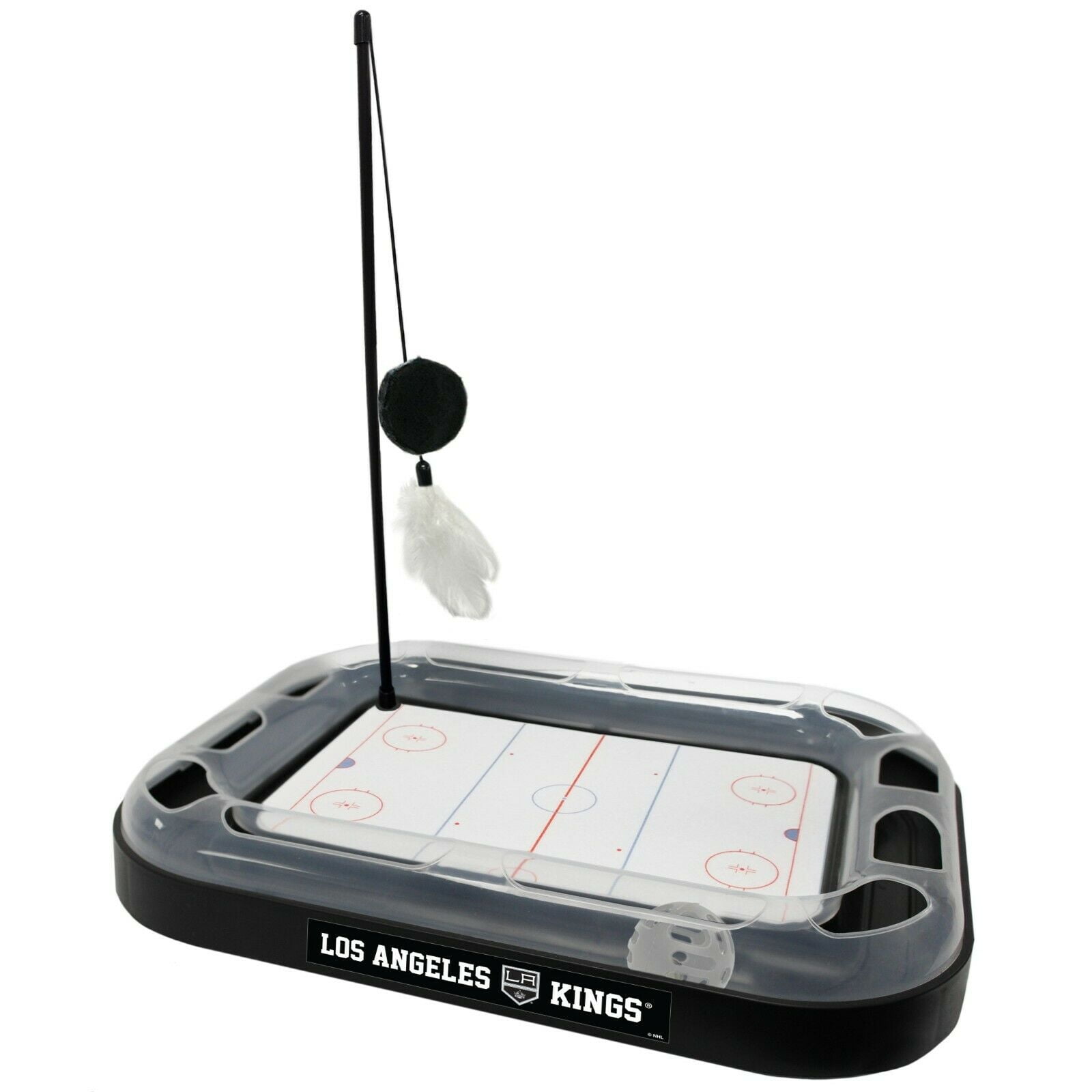 NHL Los Angeles Kings CAT Scratcher Toy with Catnip Plush & Feather Cat Toy 5-in-1 Kitty Toy