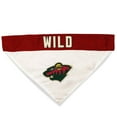 thumbnail image 1 of Pets First NHL Minnesota Wild Bandana! NEW Reversible Pet Bandana - 2 sided Premium Bandanna, 1 of 5