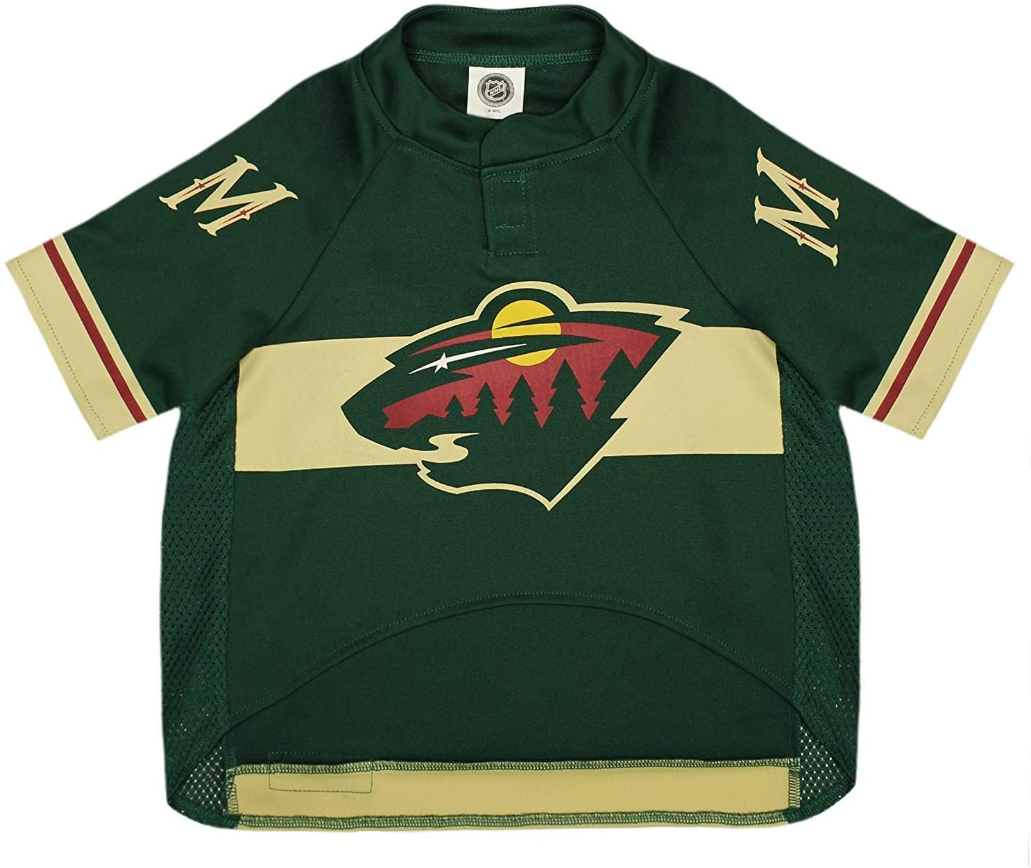 Pets First NHL Minnesota Wild Mesh Jersey for Dogs and Cats - Licensed