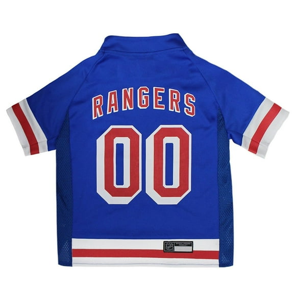 Pets First NHL New York Rangers Mesh Jersey, Blue, Medium