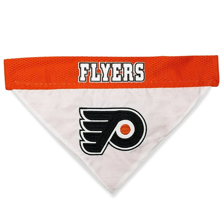 Pets First NHL Philadelphia Flyers Bandana NEW Reversible Pet Bandana 2 sided Premium Bandanna
