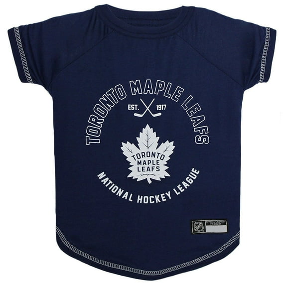 Pets First NHL Toronto Maple Leafs T-Shirt - Licensed, Wrinkle-free, stretchable Tee Shirt for Dogs & Cats