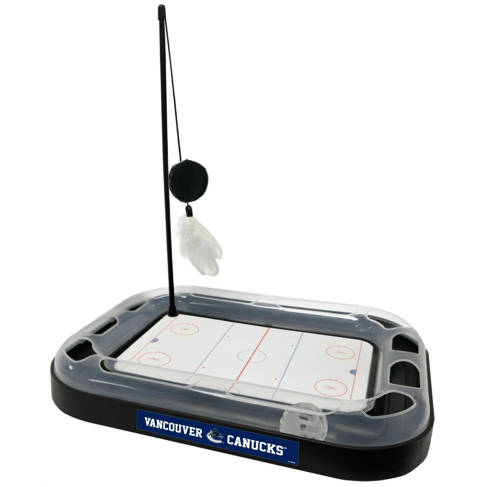 NHL Vancouver Canucks CAT Scratcher Toy with Catnip Plush & Feather Cat Toy 5-in-1 Kitty Toy