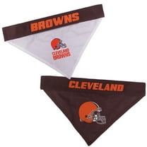 Pets First Nfl Cleveland Browns Reversible Bandana -Home & Away Mesh & Premium Embroidery For Dogs & Cats
