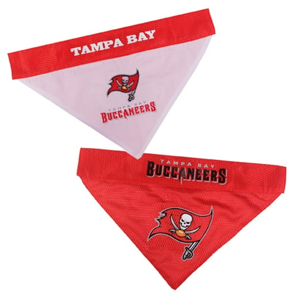 Pets First Nfl Tampa Bay Buccaneers Reversible Bandana -Home & Away Mesh & Premium Embroidery For Dogs & Cats