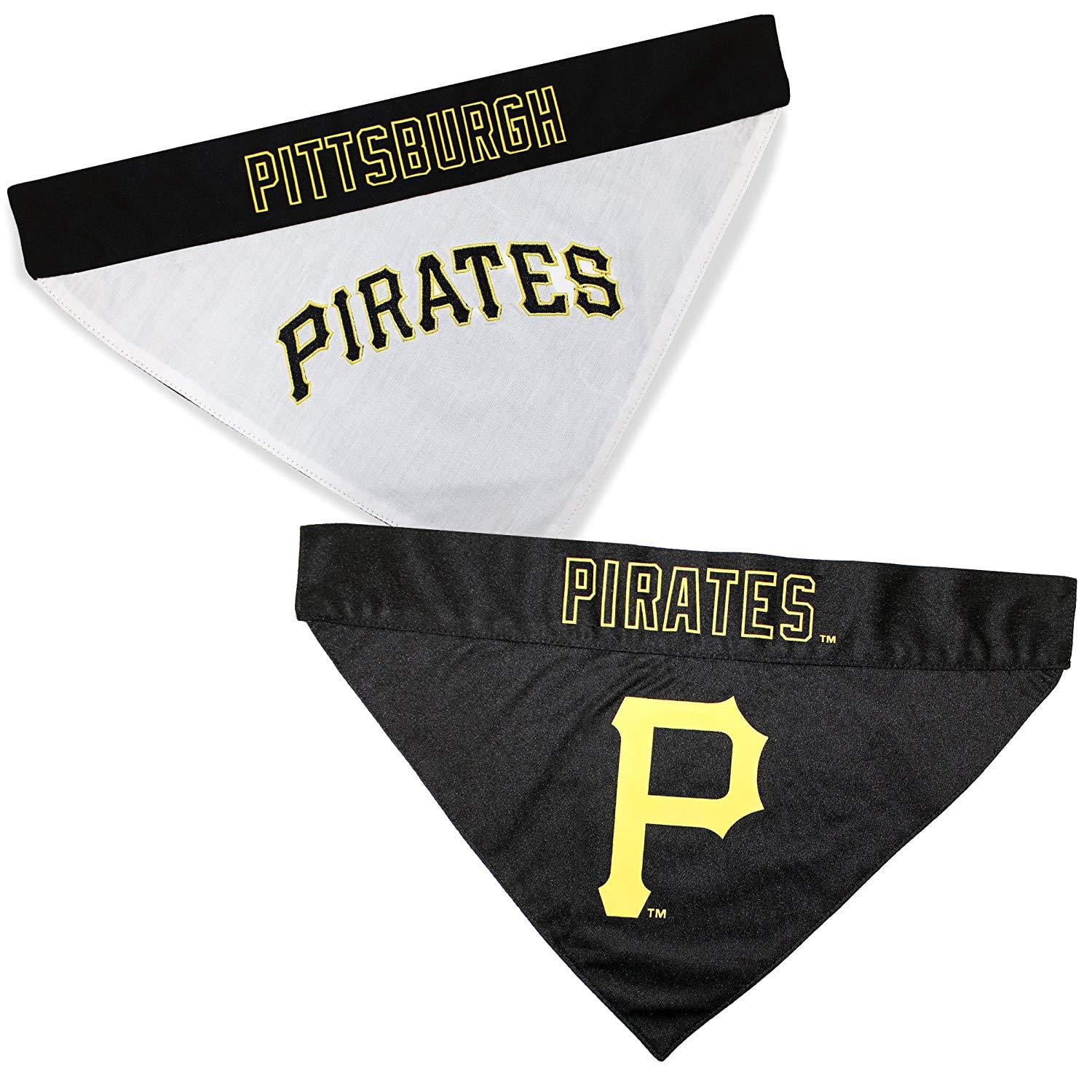 Pets First MLB Pittsburgh Pirates Reversible Bandana - Dual-Sided Bandana for Cats & Dogs