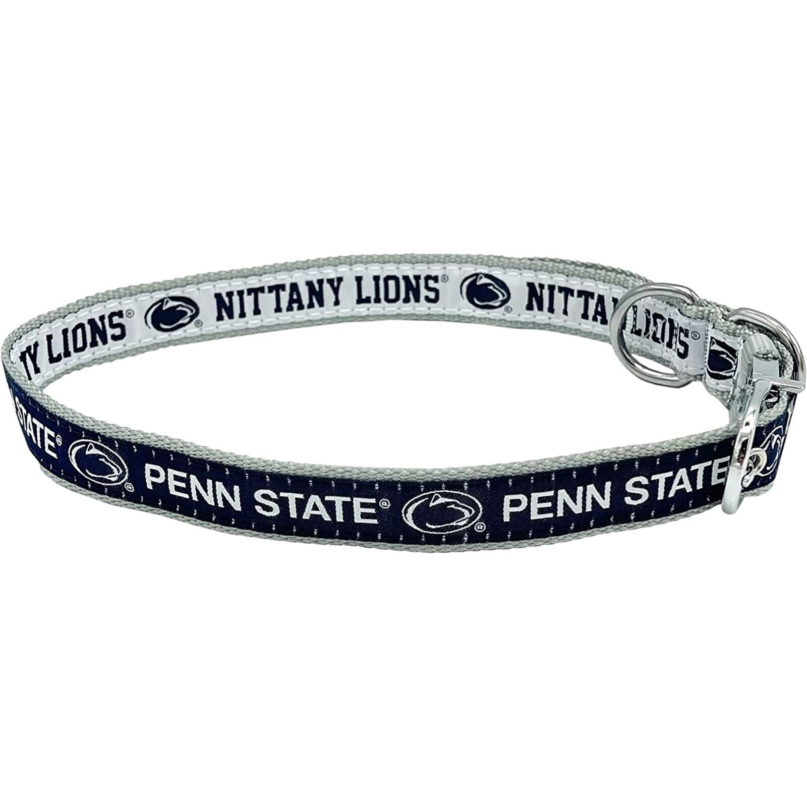 Pets First Penn State Nittany Lions Reversible NCAA Dog Collar Premium Two-Sided Pet Collar with Logo