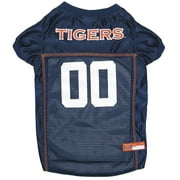 Pets First Polyester Mesh Striped Auburn Tigers NCAA Dog & Cat Jersey, Blue, XXL