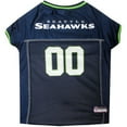thumbnail image 1 of Pets First Polyester Mesh Striped Seattle Seahawks NCAA Dog & Cat Jersey, Blue, XXXL, 1 of 3