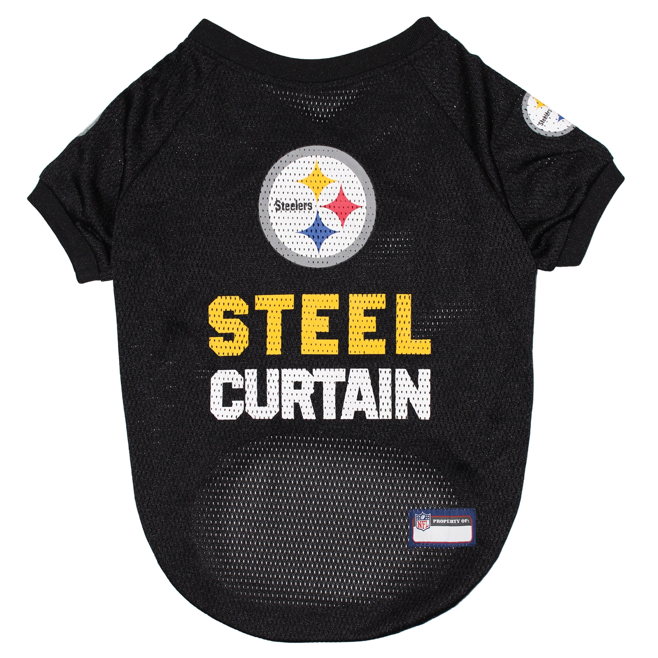 Black Pittsburgh Steelers NFL Novelty Dog Jersey