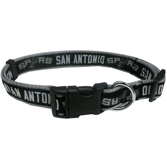 Pets First San Antonio Spurs Collar, Medium Size