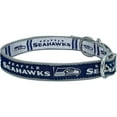 thumbnail image 1 of Pets First Seattle Seahawks Reversible Collar Reversible NFL Dog Collar Premium Two-Sided Pet Collar with NFL Logo, Medium, 1 of 5