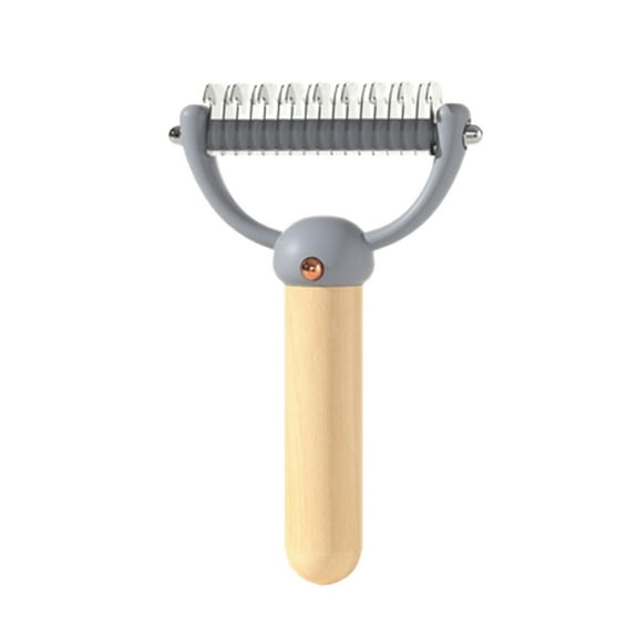 Pets Grooming Brush Double Sided Undercoat Rake for Short Long Haired Dogs Cats