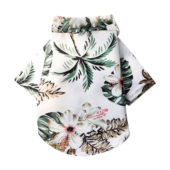 Pets Hawaiian Shirts Summer Beach Casual Shirt for Small-Medium Dogs and Cats for Warm Seasons Suitable for Pet Clothes
