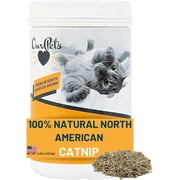 Our Pets High Potency Catnip Blend, 2.25 Ounce Jar, 100% Natural, 2 Cups | North American grown, safe and non addictive, sprinkle onto toys, scratchers or spray refills to refresh playtime appeal