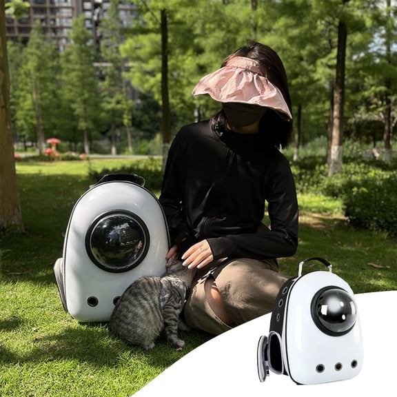 Pets Home Decor ZKCCNUK Puppy Supplies Dog Backpack Large Bubble Astronaut Space Breathable Capsule Transport For Puppy Transparent Bag With Window Clearance