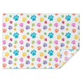 thumbnail image 1 of Pets Paws Print Colorful Rectangle Tablecloth 60"x84",Waterproof Polyester Rectangle Table Cloth, Wipeable Spillproof Polyester Tablecloth for Dining, Camping, Indoor and Outdoor, 1 of 5
