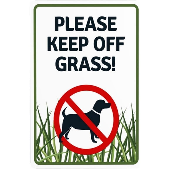 No Pets Please Keep Your Pet Off The Plants Below This Lineaa Aluminum Metal Sign 8x12 Inch High Security Warning Wall Decor for Indoor Outdoor Use Business Office Yard Street Road Home