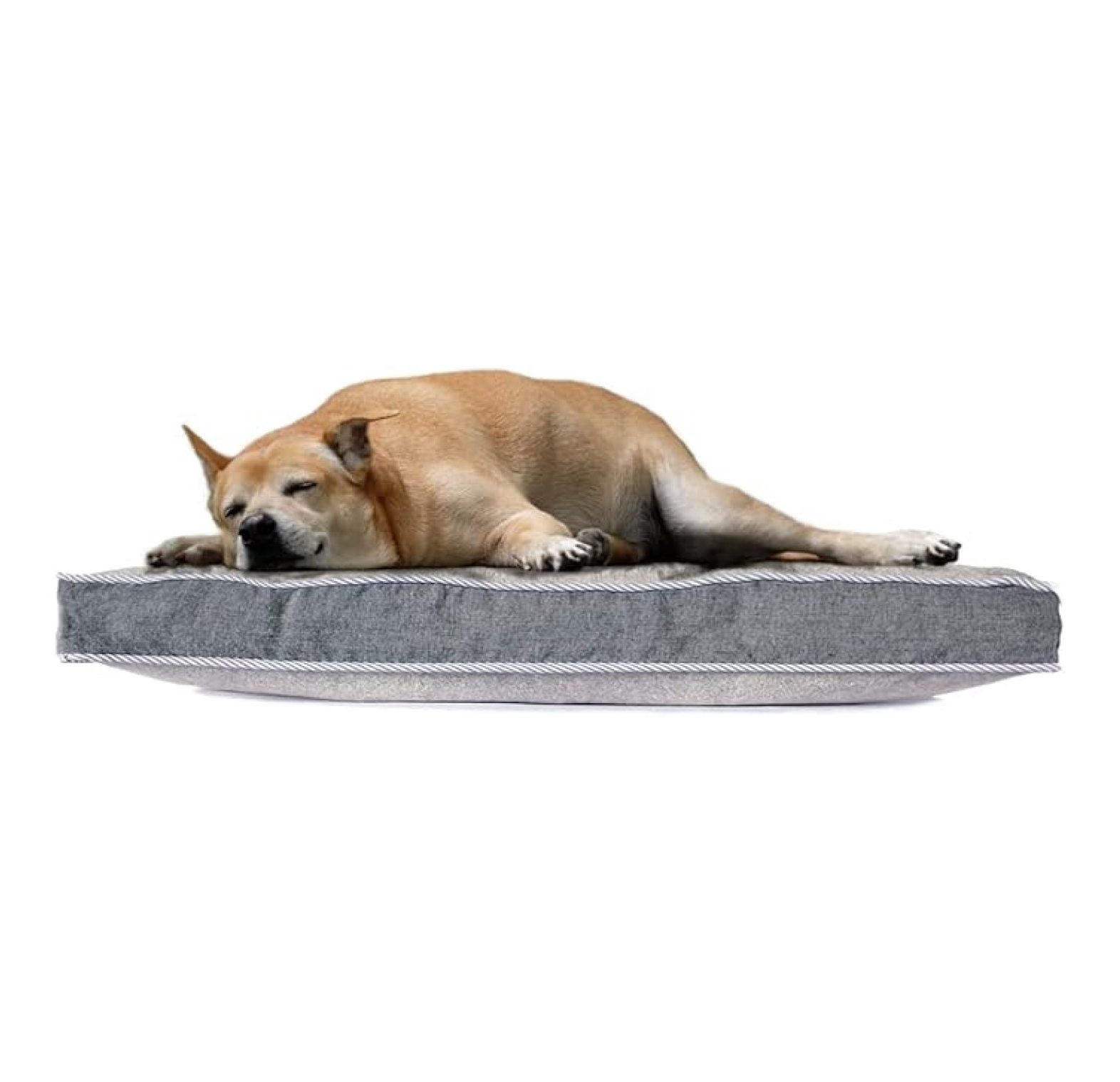 Pets - Plush Orthopedic Dog and Cat Pet Bed with Removable Washable Cover (Grey Large 36"x27"x3")