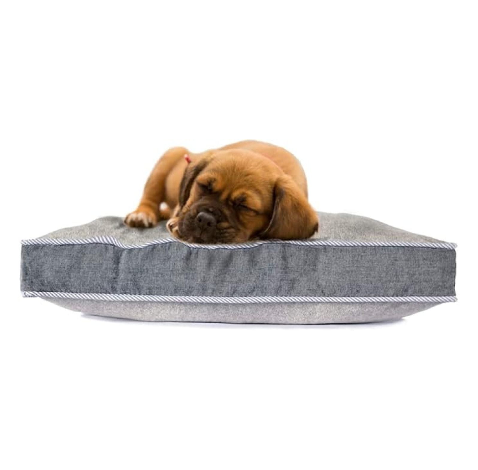 Pets - Plush Orthopedic Dog and Cat Pet Bed with Removable Washable Cover (Grey Small 20"x15"x3")
