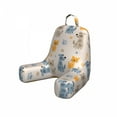 thumbnail image 1 of Pets Reading Pillow Cover, Kittens Pattern Friends Dogs Puppy Paws, Unstuffed Printed Bed Rest Case from Soft Fabric, Small, Pale Eggshell Multicolor, by Ambesonne, 1 of 4
