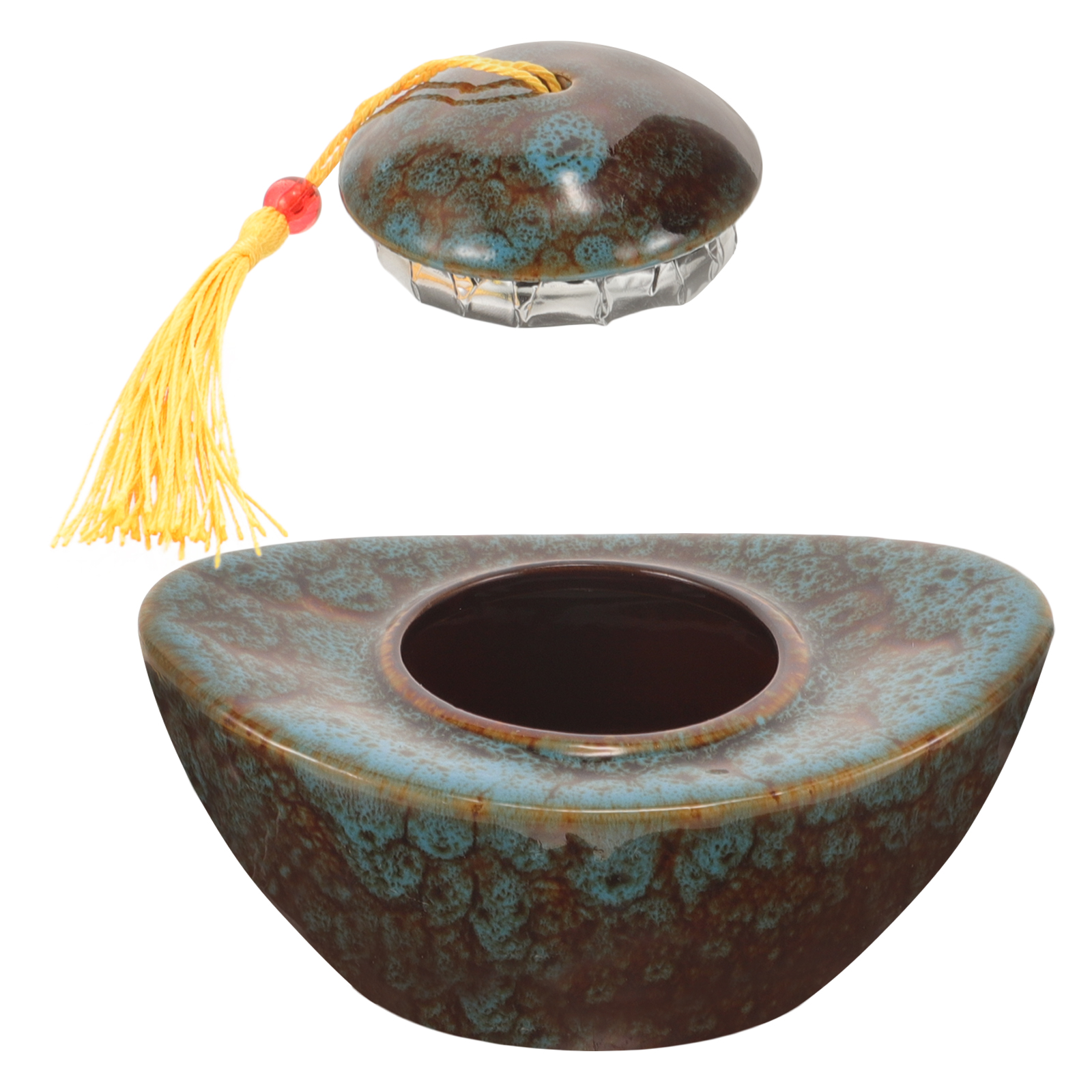 TANOM Pets Small Urn Urns Ashes Dad Cremation for Black Tea Ceramics