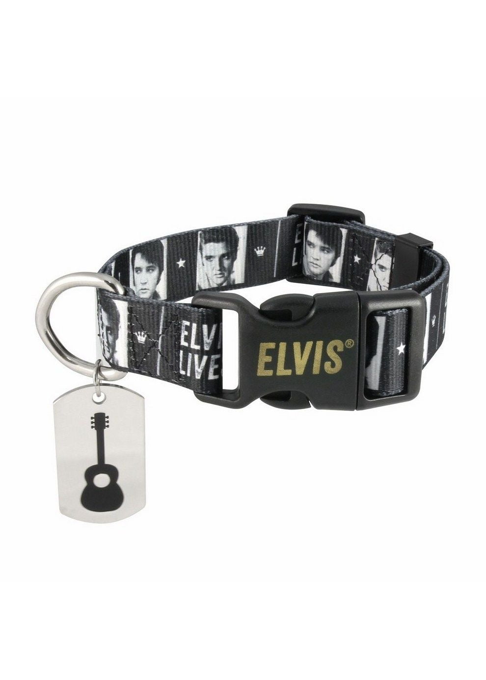 Pets Supply - Dog Collar - Elvis - Elvis Lives M 12-16" New Toys Licensed E110