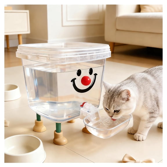 Pets Water Dispenser with Large Capacity, Pet Waterer with Automatic Water Filling for Home Living Room, for Small Large Cats&Dogs