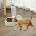 thumbnail image 1 of Pets Water and Food Bowl Set Small Animals Watering Double Cats Dogs Bowls Green, 1 of 10