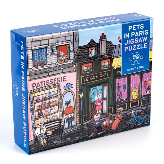 Pets in Paris 1,000-Piece Jigsaw Puzzle (Other)