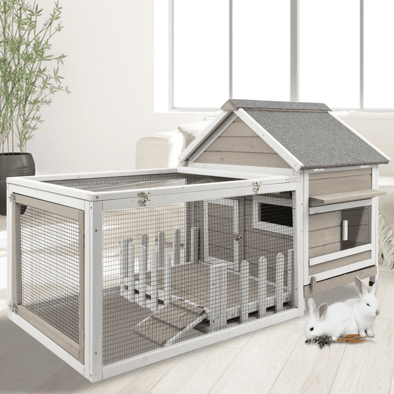 Indoor Rabbit House Build A Self Cleaning Rabbit Hutch Bunny Cage