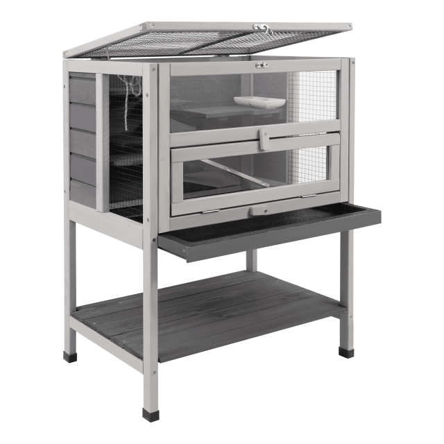 PetsCosset Large Wooden Hamster Cages, and Habitat with Food Bowl