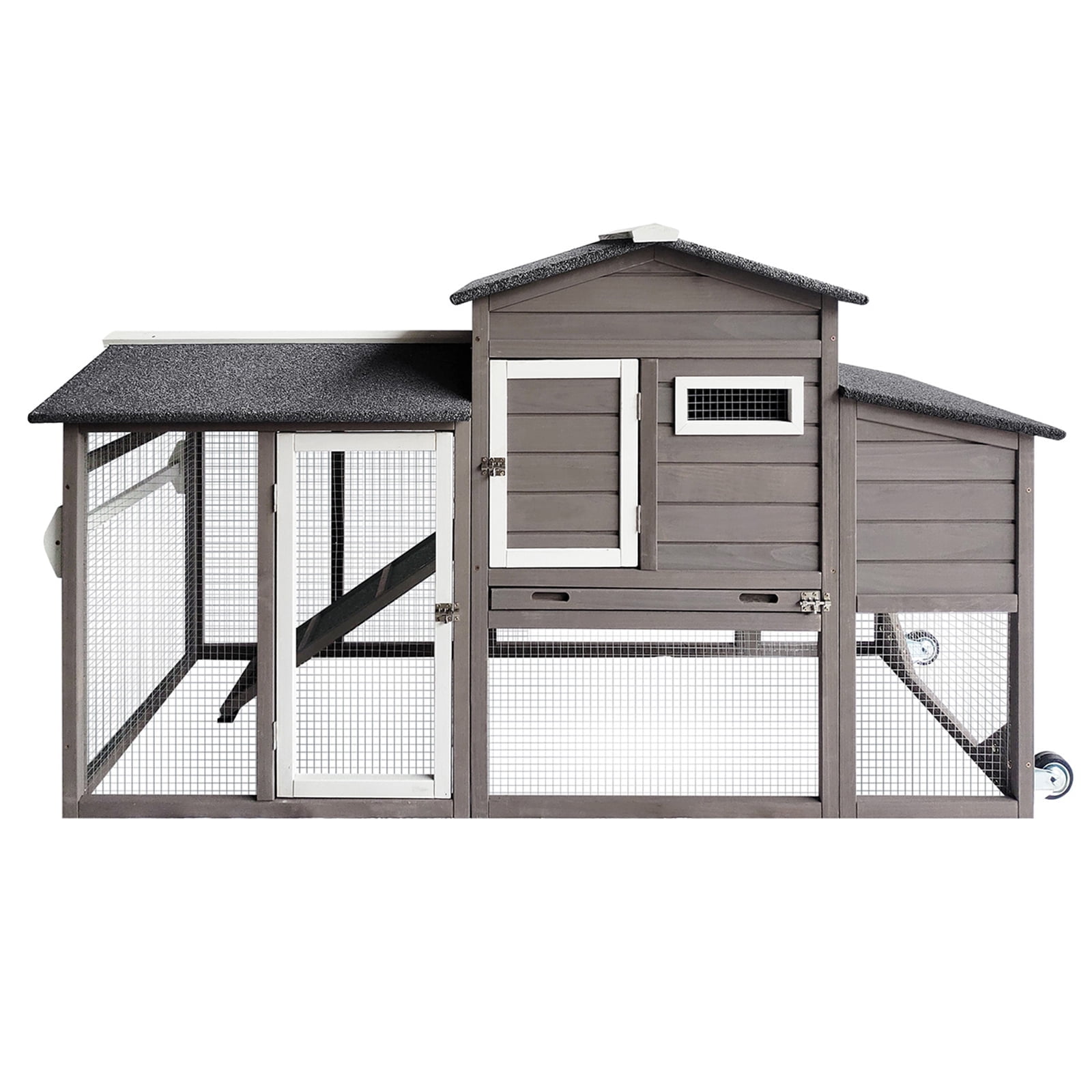 PetsCosset Wooden Large Chicken Coop Weatherproof Indoor & Outdoor Use