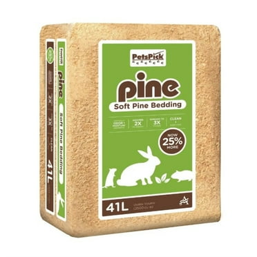 PetsPick Kiln Dried Soft Pine Bedding For Small Pets,  41L