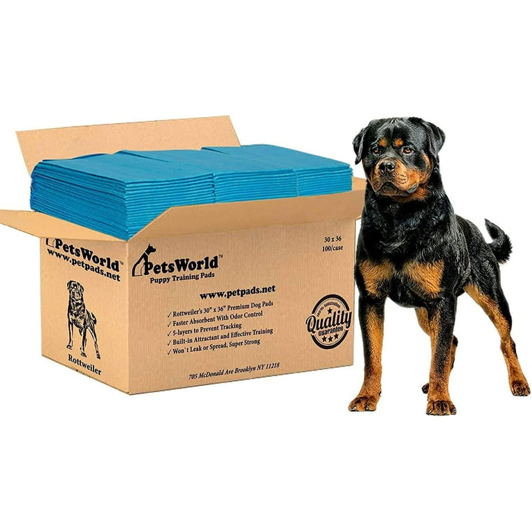 PetsWorld Extra Large Potty Pads for Dogs 30x36 inch 100 Count