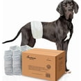 thumbnail image 1 of PetsWorld Super Absorbent Comfort Fit Disposable Male Dog Wraps, 50 count, Large: 21 to 30-in, 1 of 5