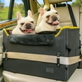 thumbnail image 1 of PETSFIT Dog Car Seat , Dog Car Seat for Medium Dog with 2 Clip-On Safety Leashes and Patented Buckles, Under 45Lbs (Black), 1 of 10