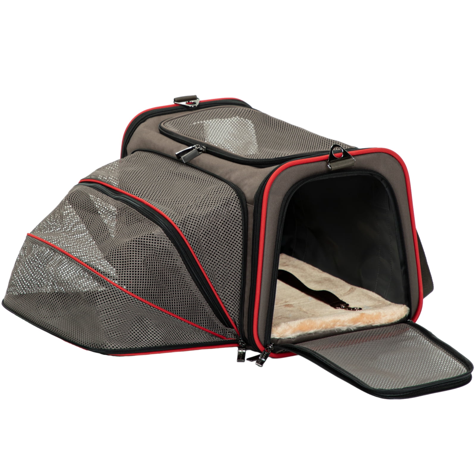 Petsfit Expandable Cat Carrier Dog Carriers,Airline Approved Soft-Sided ...
