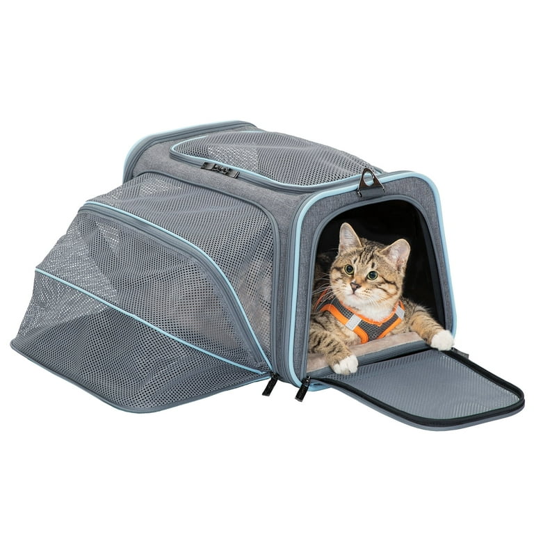 Petsfit Small Cat Carrier Soft Airline Approved Expandable Carrier
