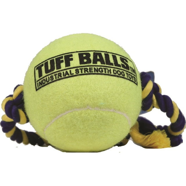 Petsport Tuff Balls Tug Dog Toy, 4", Multicolor