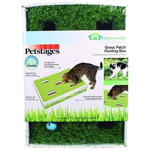 Petsta Grass Patch Hunting Box Cat Scratcher