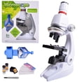 thumbnail image 1 of Petsta Kids Microscope 100x 400x 1200x Microscope for Children Kids Toys LED Educational Microscope Set with Adjustable Phone Holder, 1 of 8