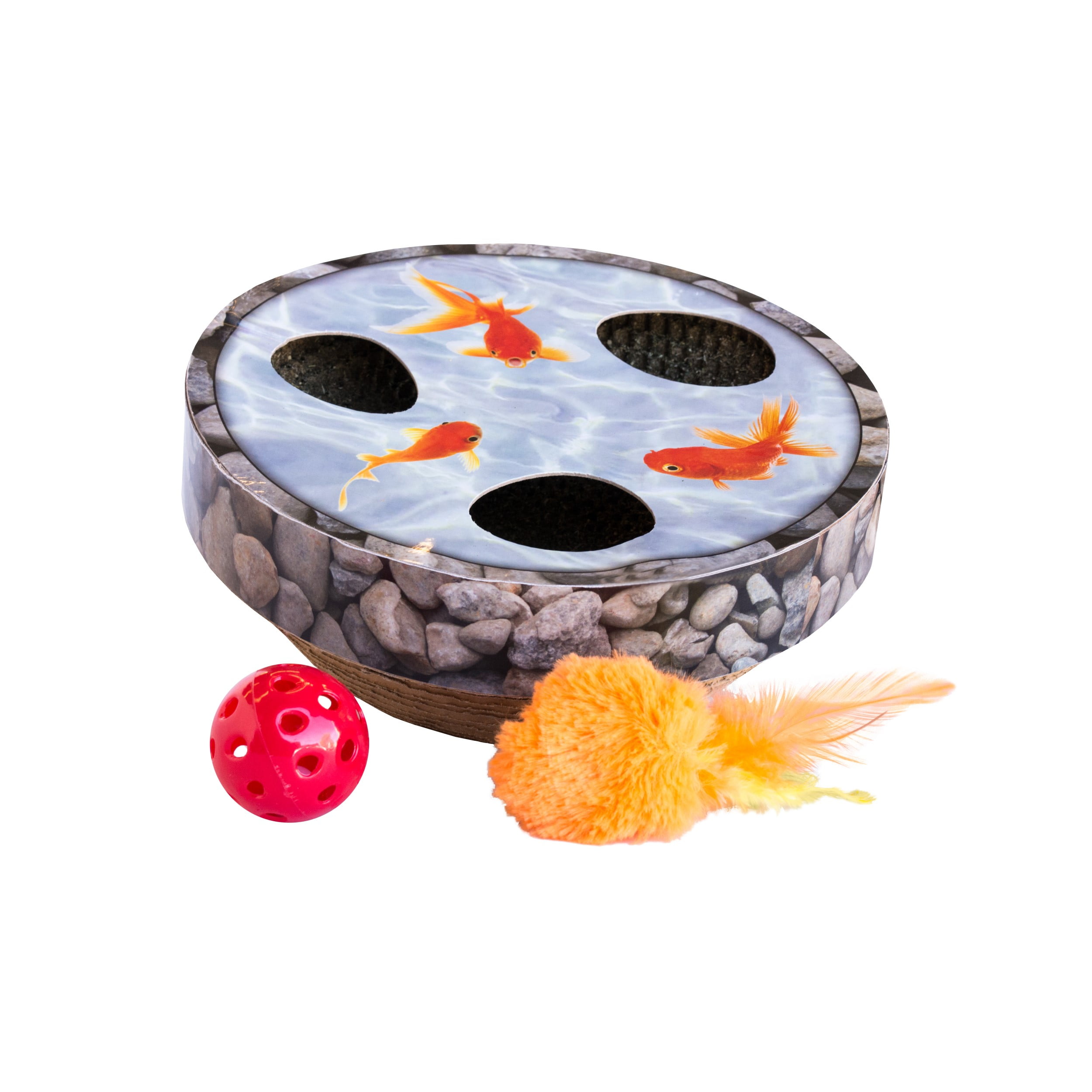 Hide and top seek cat toy