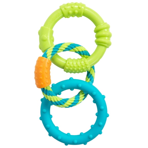 Pupstages Dental Links Dog Chew Toy for Teething Puppies & Small Dogs, Dental Support, Moderate Chewers, 8.5"