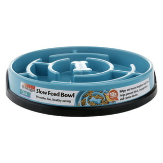 Messy Mutts Blue 3 Cup Interactive Slow Feeder